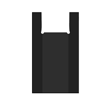 Пакет-майка 44*67-22мкм "Черный" (1*100/10уп) Асс