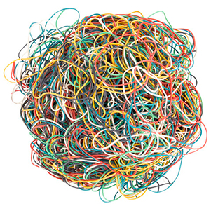 Резинка банковская 60мм (100гр)