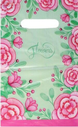 Пакет с вырубной ручкой 20*30-30мкм "Пыльца" (1*100)