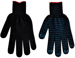 Перчатки х/б 4 нитки 10класс Черные (1*10пар/50уп)