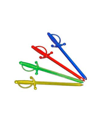 Пика "Шпага" цветные (1*500/20уп)