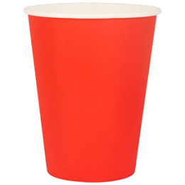 Стакан 350мл. для горячего Красный (1*50/20уп)