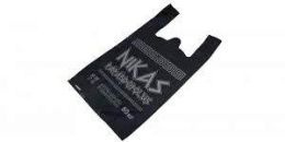 Пакет-майка 30*55-27мкм "черный NIKAS" (1*100/15уп) Асс