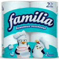 Полотенца бумажные белое 2сл "Familia" (1*2шт/16уп)