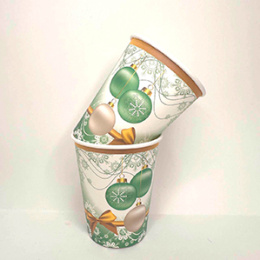 Стакан бумажный НГ 200мл "Новогодняя игрушка" (1*10)