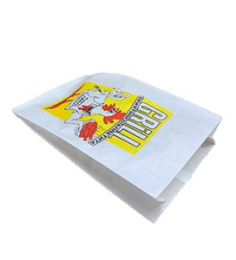 Пакет бумажный кура-гриль 30*17+7см ламинированный БЕЛЫЙ (1*100)