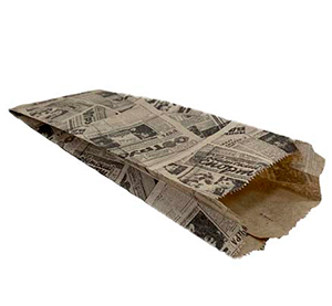 Пакет бумажный 300*90*40 газета (1*100/30уп)