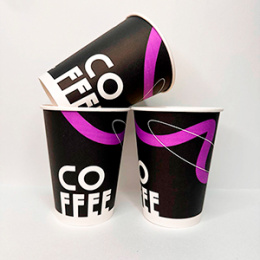 Стакан 350мл. для горячего "COFFEE" (1*50/20уп)