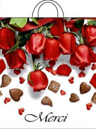 Пакет с петлевой ручкой 38*42-40мкм "Мерси" (1*25/20уп)