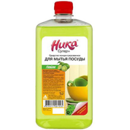 Средство для мытья посуды "Ника-Супер Плюс" 1л (1/12)