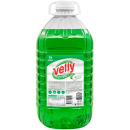 Средство для мытья посуды "Velly light" Зеленое яблоко 5л (1/4)