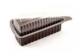 Контейнер для торта, треугольник ЧЕРНЫЙ (1/25/800)