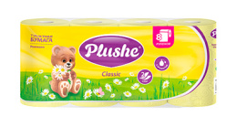 Туалетная бумага Plushe 2х-сл аромат. Ромашка (1*8шт/8уп)