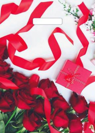 Пакет с вырубной ручкой 29*40-35мкм "Подарок для нее" (1*50/20уп)