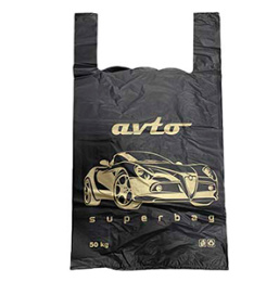 Пакет-майка 40*70-27мкм "АВТО" (1*100/5уп) Асс