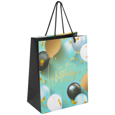 Пакет подарочный 18*23 "Happy Birthday" (1/12)