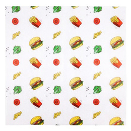 Оберточная бумага "Гамбургер" 305*305 (1*500/6уп)