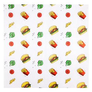 Оберточная бумага "Гамбургер" 305*305 (1*500/6уп)