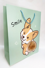 Пакет подарочный 26*32 "С меховым хвостом" (1/12)																														