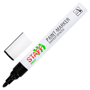 Маркер-краска черный 2-4мм (1/12)