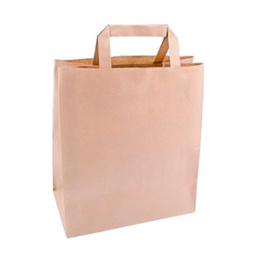 Пакет бумажный с плоскими ручками 350*150*450 крафт (1*25/8уп) 