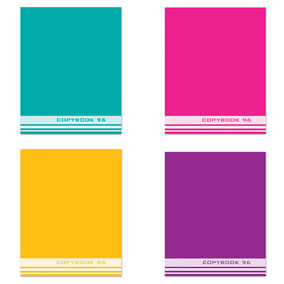 Тетрадь 80л. А5 клетка, на скрепке 