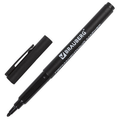 Маркер 1мм черный (1/12)