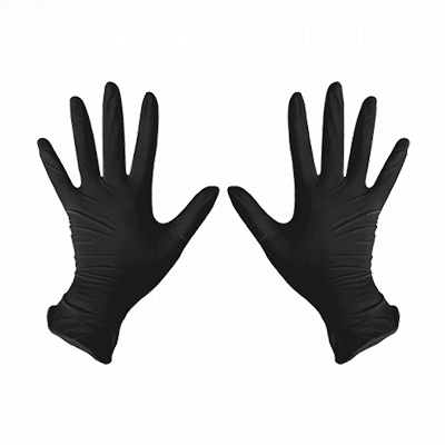 Перчатки нитриловые ЧЕРНЫЕ XL (1*100/10уп)