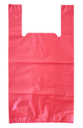 Пакет-майка 30*55-18мкм "Красный" (1*100/25уп) Асс