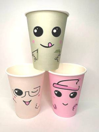 Стакан 350мл. для горячего "Улыбчивый" (1*50/20уп)