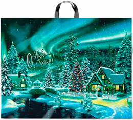 Пакет с петлевой ручкой НГ 71*55-90мкм "Дивный лес" (1/25/200шт)