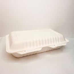 АКЦИЯ Ланч-бокс 1-секционный, белый, целлюлоза (1*25/5уп)