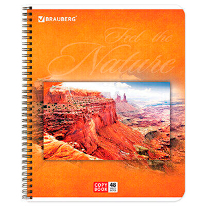 Тетрадь А5 клетка на спирали 48л. (1/5)