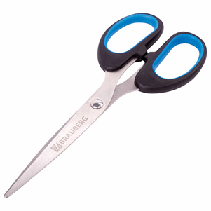 Ножницы 160мм, резиновые вставки