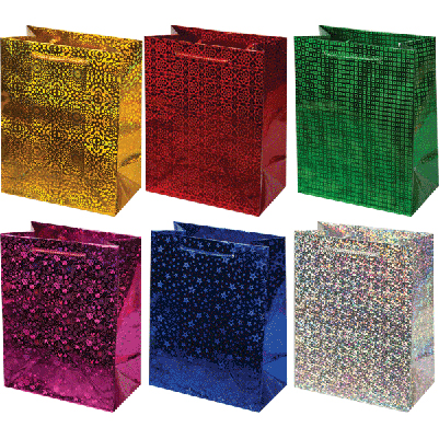 Пакет подарочный 12*15 "Голография" (1/20)