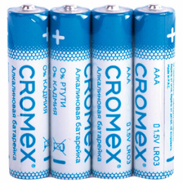 Батарейка CROMEX ААА мизинчиковая алкалиновая (1*4)