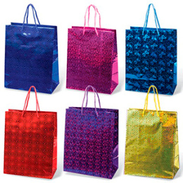 Пакет подарочный 18*23 "Голография" (1/20)