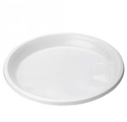 Тарелка d-205 белая "Полиэр" (1*100/18уп)